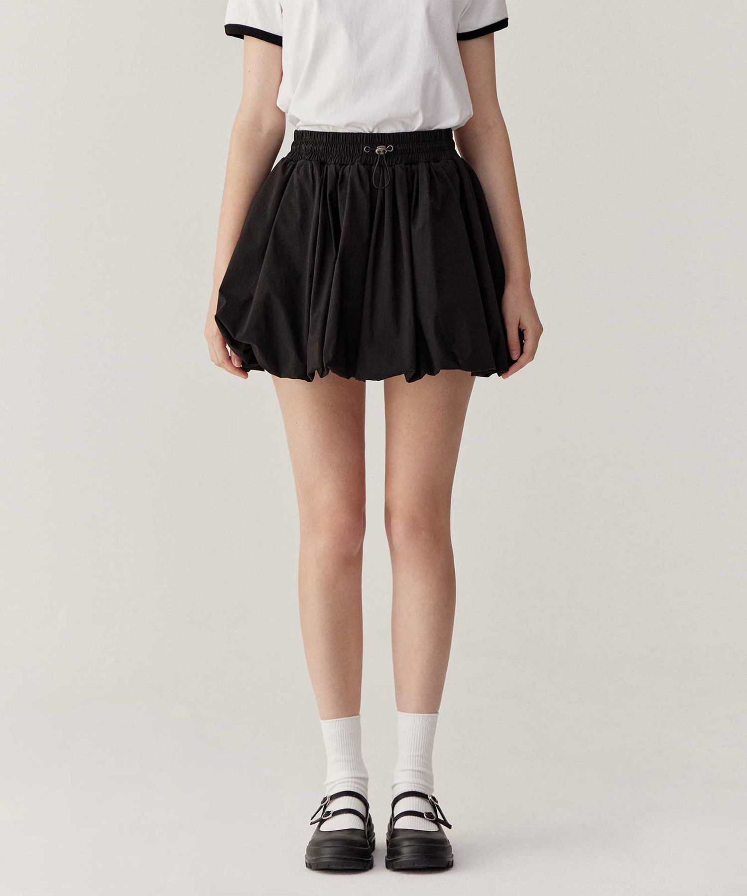 MUSINSA | CAMBRIDGE UNIVERSITY Balloon Mini Skirt Black