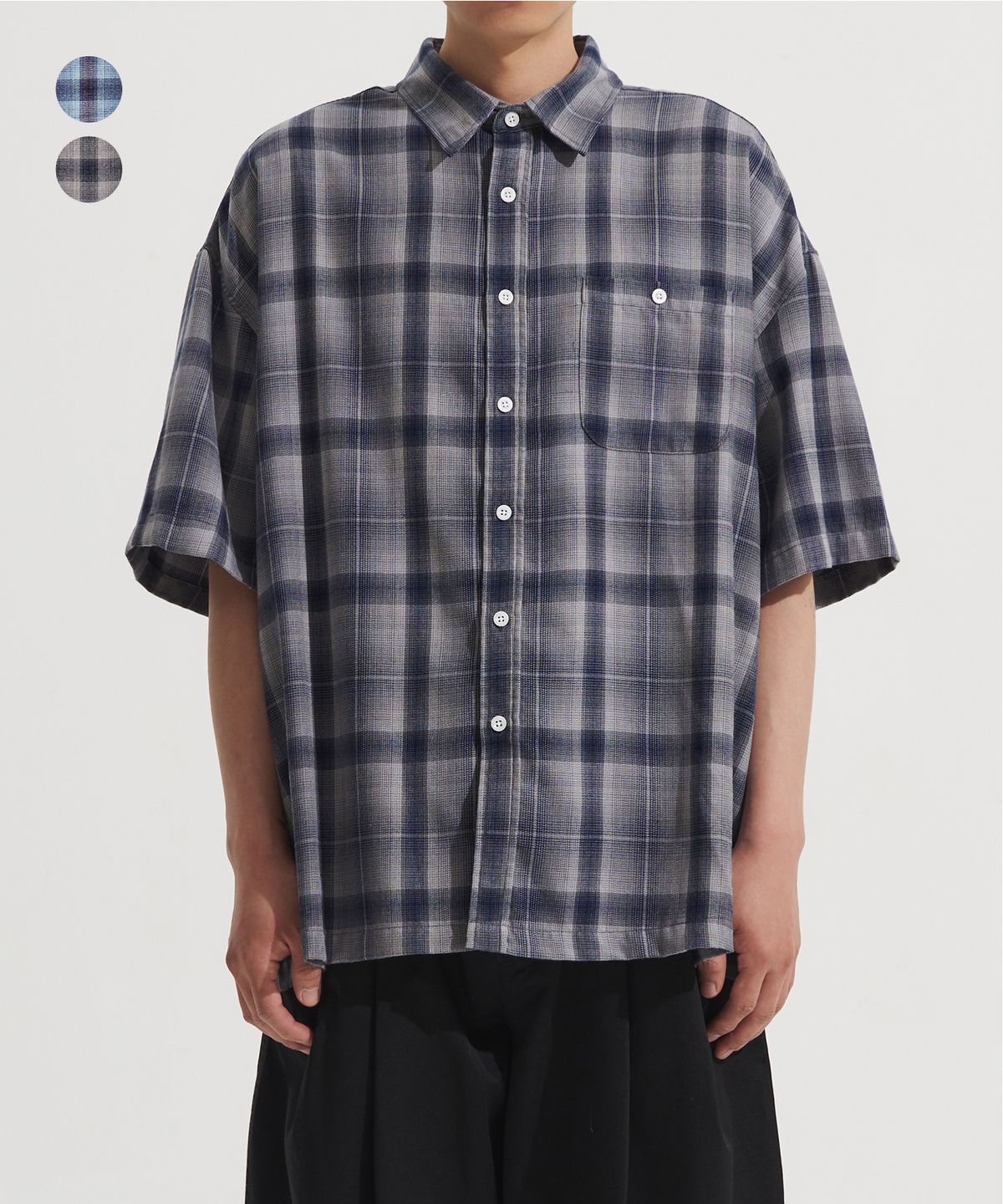 제로(XERO) Flannel Box Check Shirts [2 Colors]