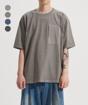 Pigment Dyed Pocket T-Shirts [4 Colors]