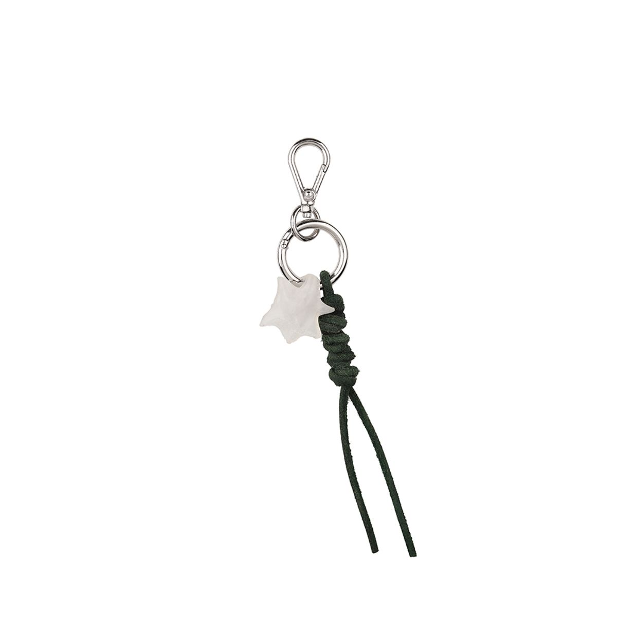 로울(LOWOOL) White struggle green keyring