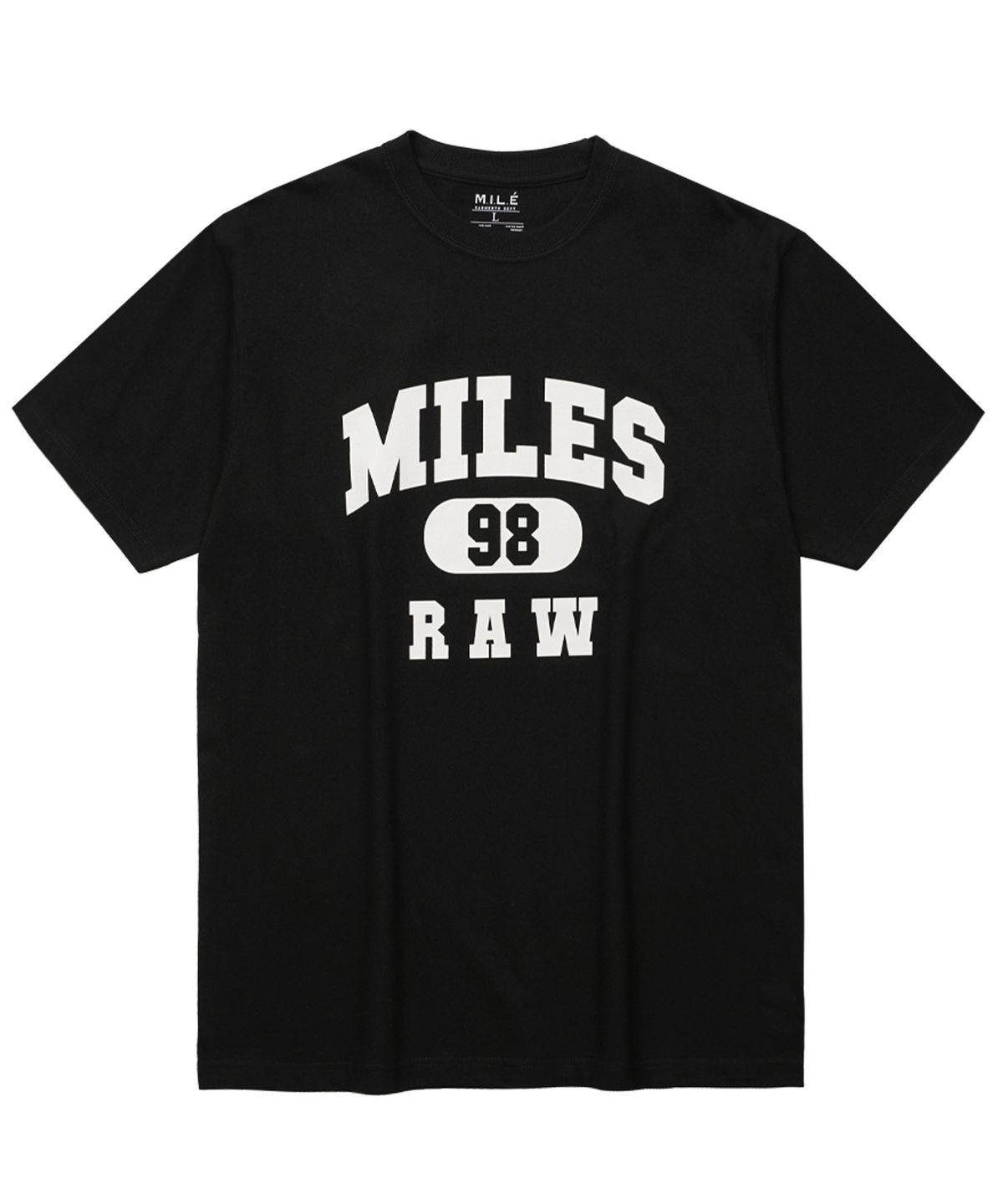 더마일(THEMILE) MILES 98 RAW CREW [BLACK]