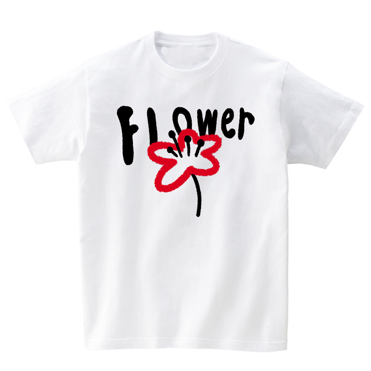 어썸어스(AWESOMEUS) A RED WILD FLOWER T-SHIRTS_4COLOR