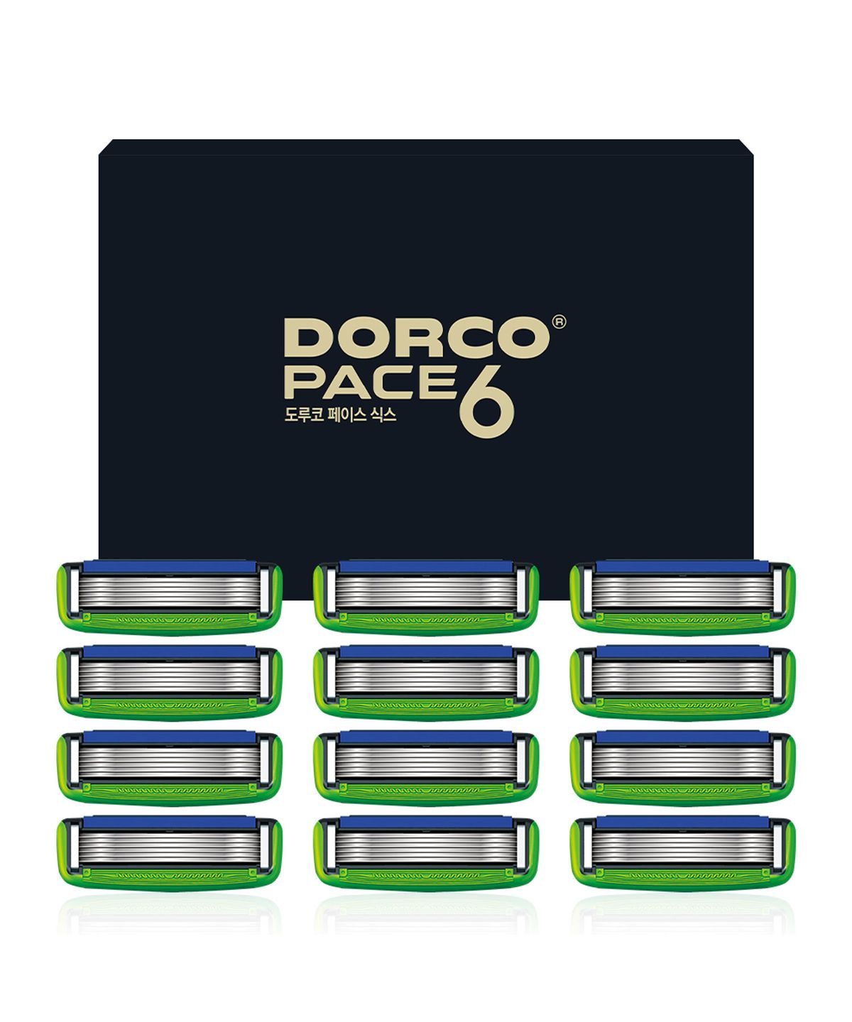 도루코(DORCO) 페이스6 면도날 세트 (면도날 12입)