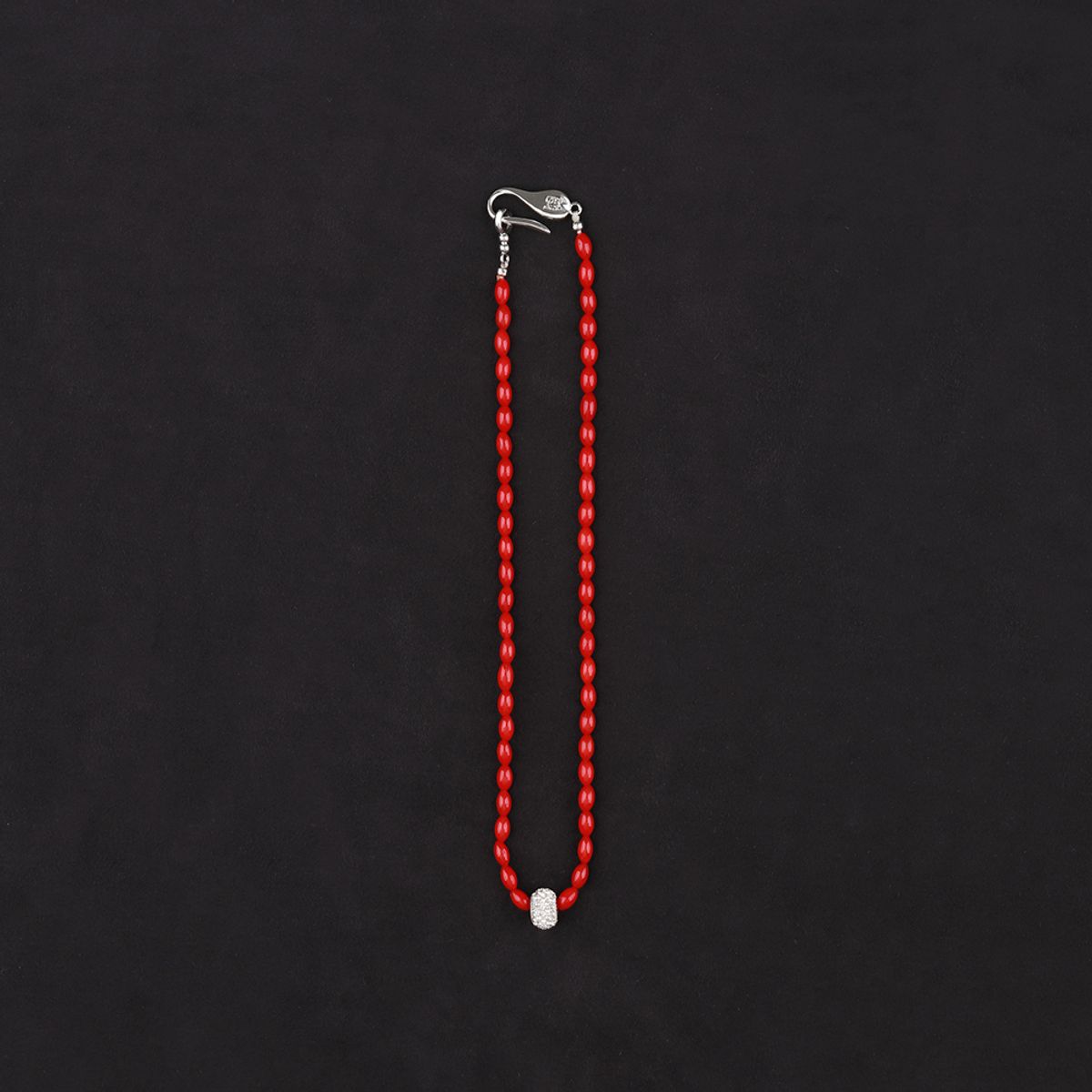 로울(LOWOOL) Red sparkle necklace