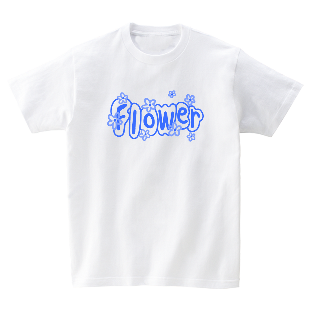 어썸어스(AWESOMEUS) BLUE FLOWER T-SHIRTS_4COLOR