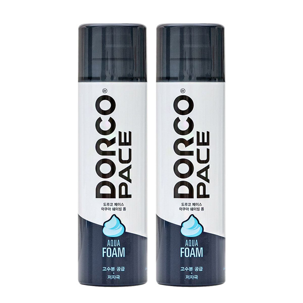 도루코(DORCO) 아쿠아 쉐이빙폼 250ml 2개