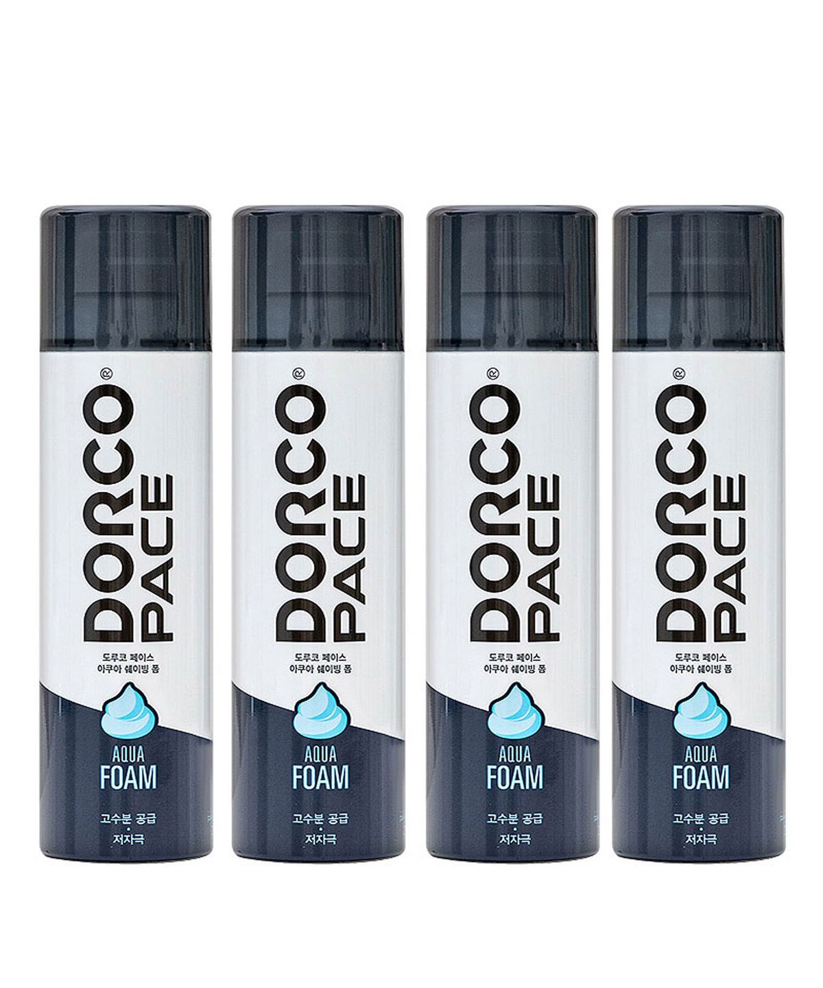 도루코(DORCO) 아쿠아 쉐이빙폼 250ml 4개