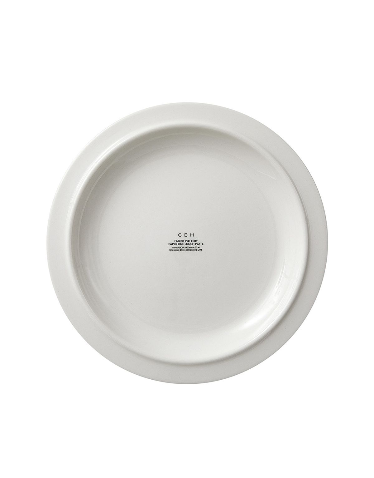 지비에이치 홈(GBH HOME) X FABRIK POTTERY PAPER LINE LUNCH PLATE 런치 플레이트