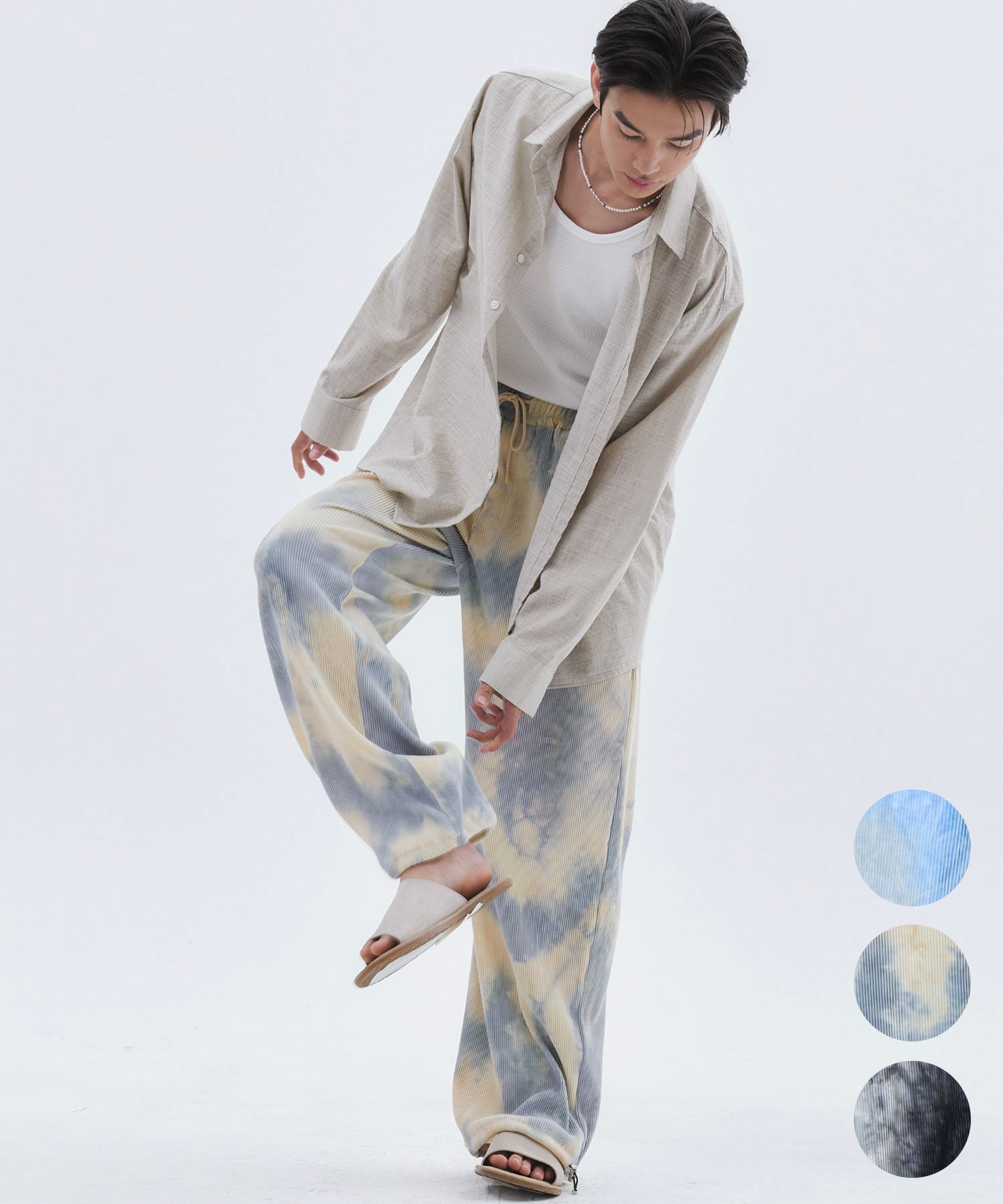 MUSINSA公式 | TRIP LE SENS ユニセックスモアナプリーツパンツ_3 COLOR