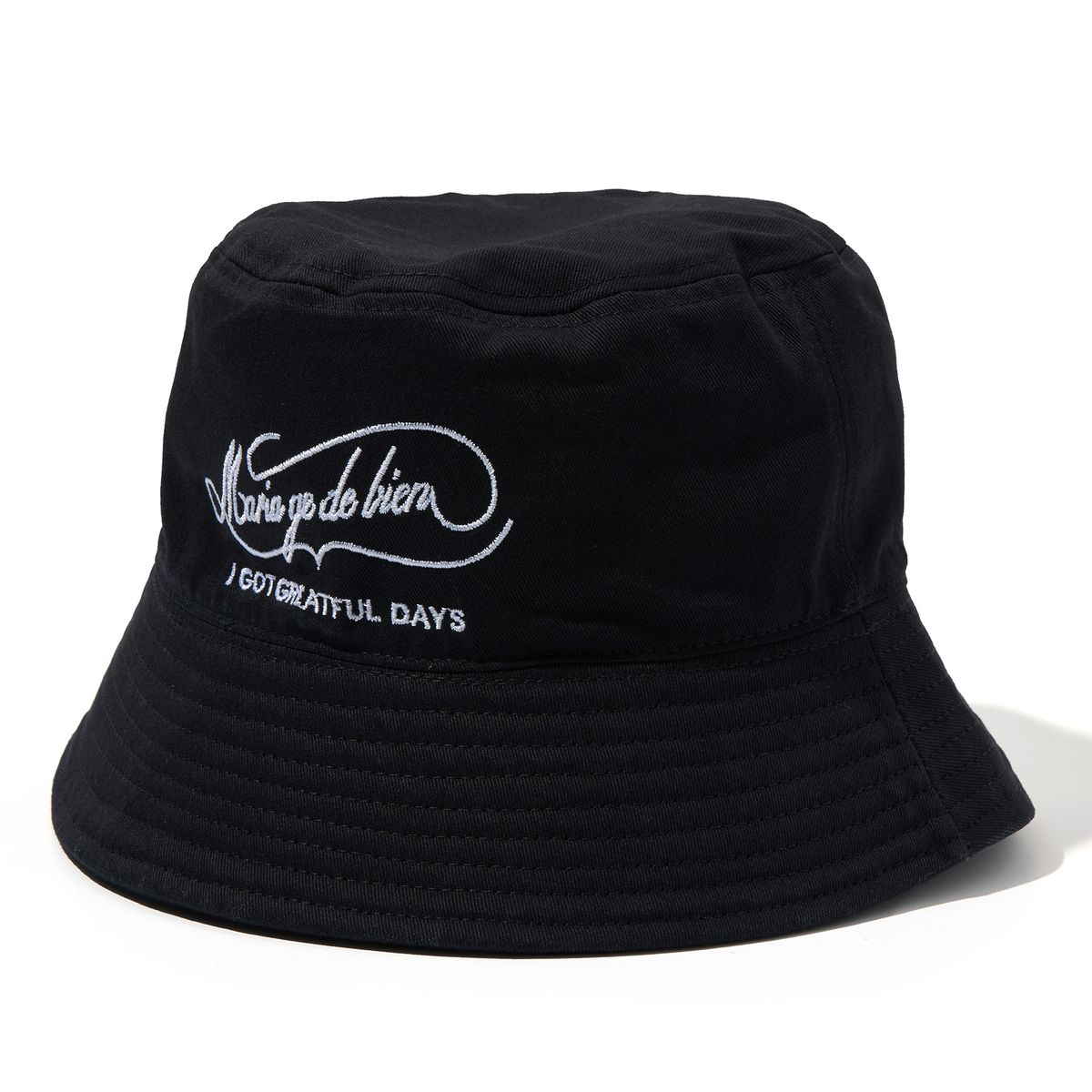 마리아쥬드비엔(MARIAGEDEBIEN) BLACK BUCKET-HAT (239)