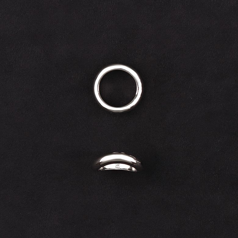 Wave silver ring