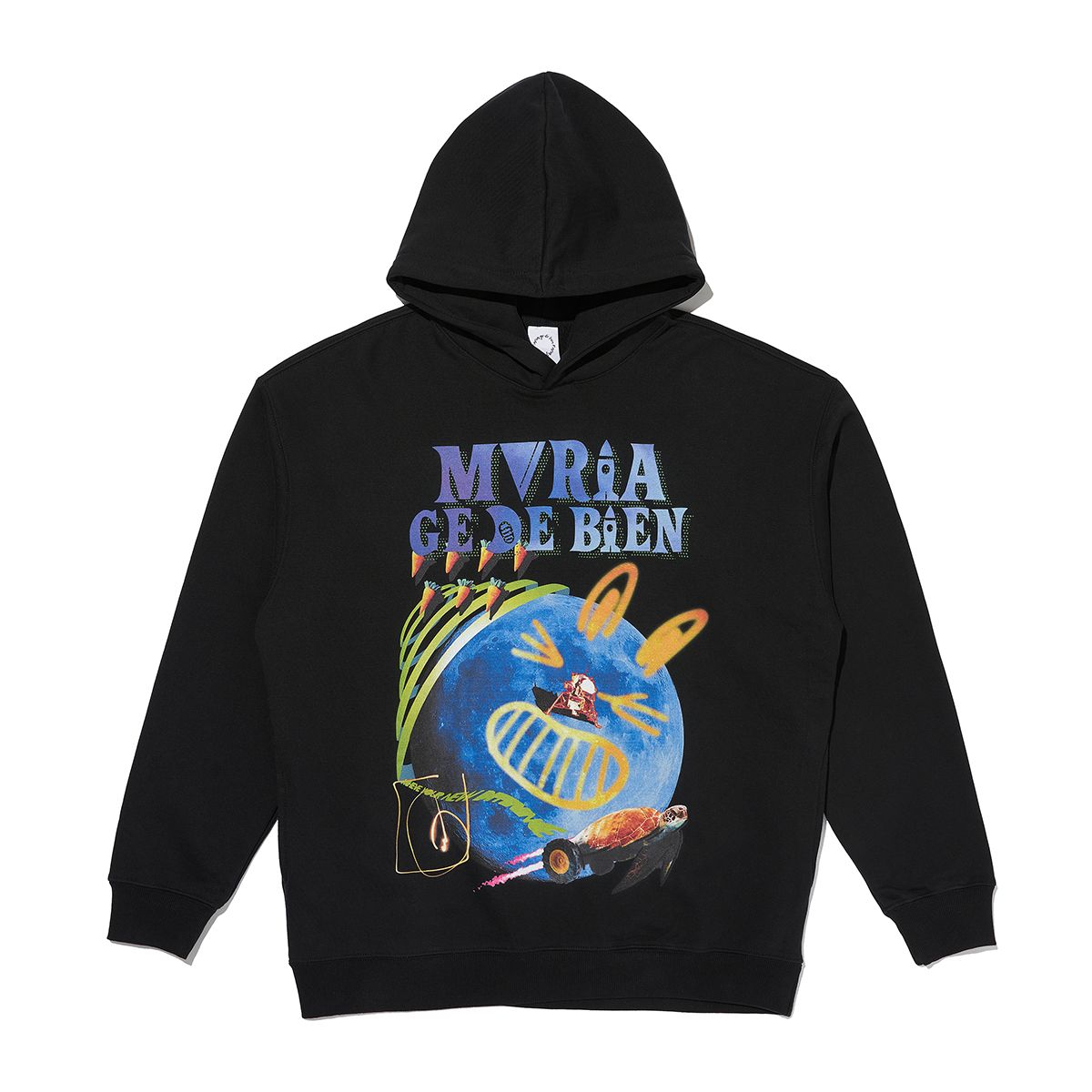 마리아쥬드비엔(MARIAGEDEBIEN) BLACK HOODIE (102)
