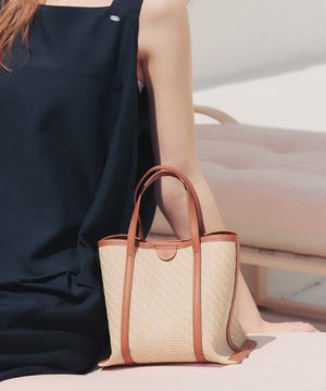 [2컬러] 라탄 토트백