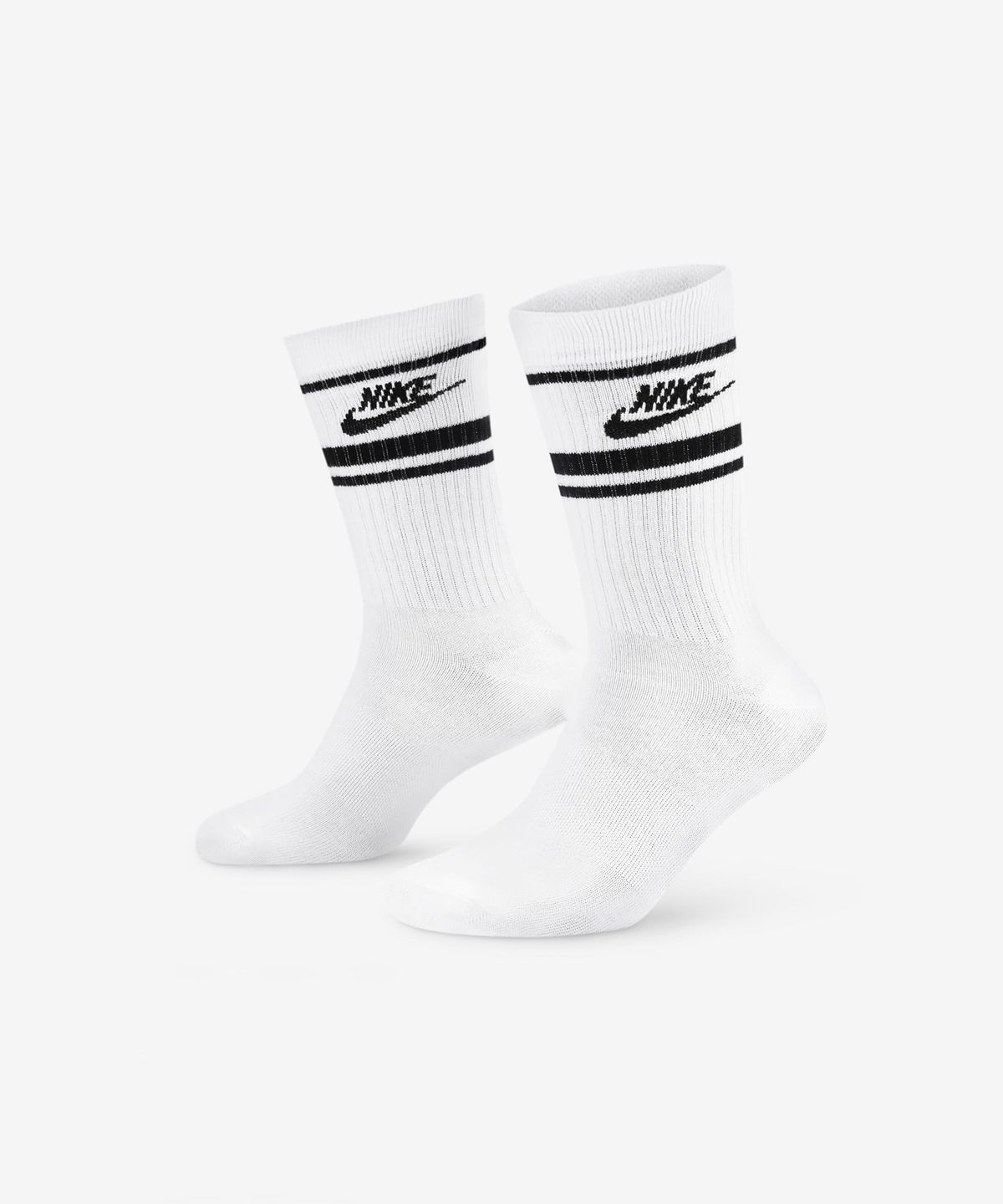 나이키(NIKE) 스포츠웨어 드라이 핏 에브리데이 에센셜 크루 삭스(3켤레) - 화이트:블랙:블랙 / DX5089-103