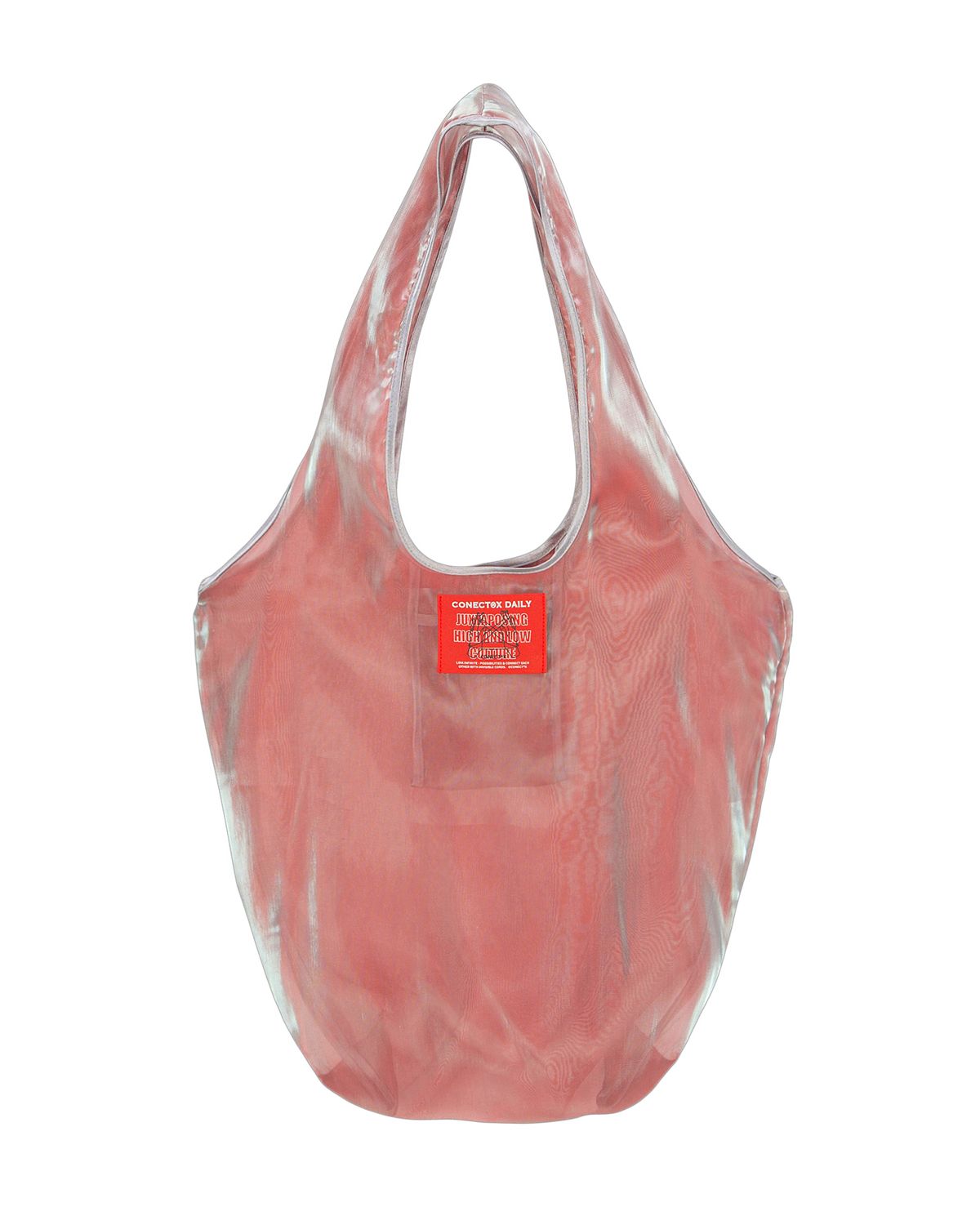 커넥트엑스(CONECTX) Organza x-ray shopper bag aurora red