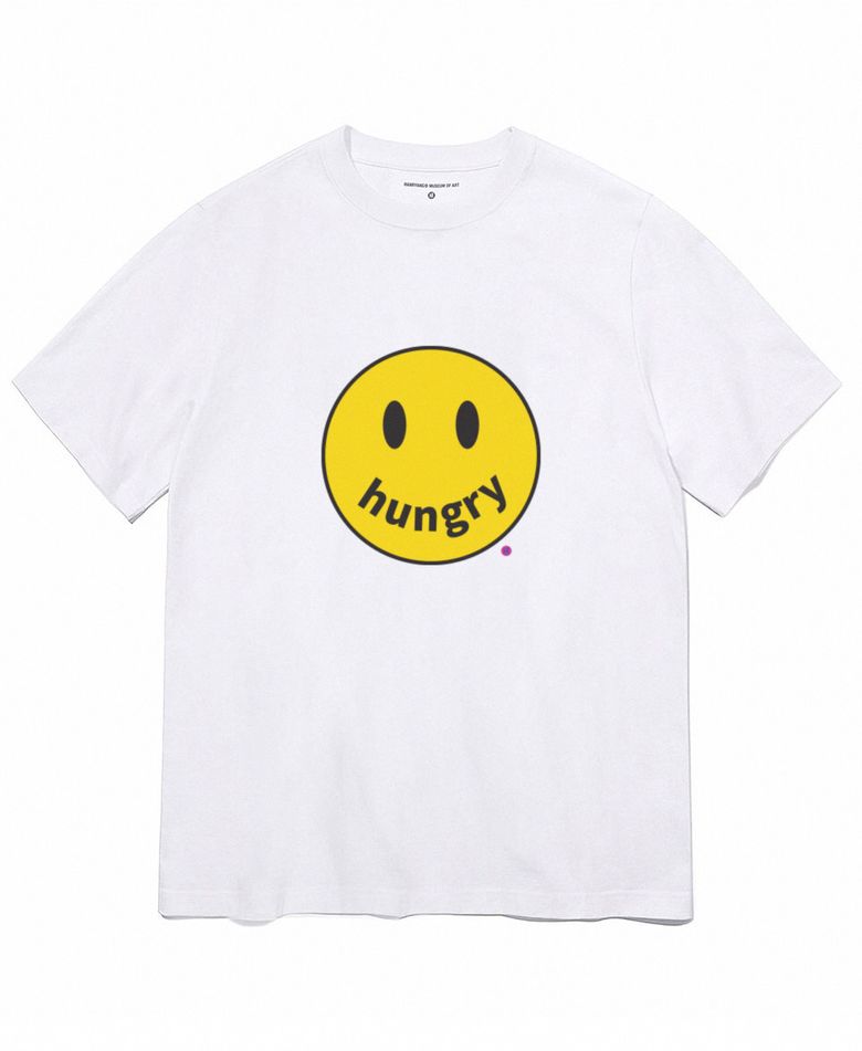 HR smile hungry short tshirt white 스마일 헝그리 화이트 반팔티