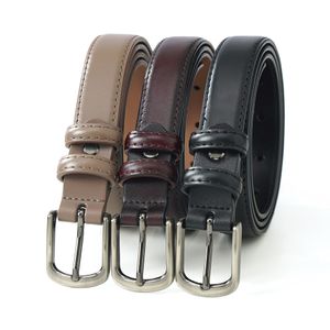 소가죽 남성 수동 슬림 벨트 MFB209