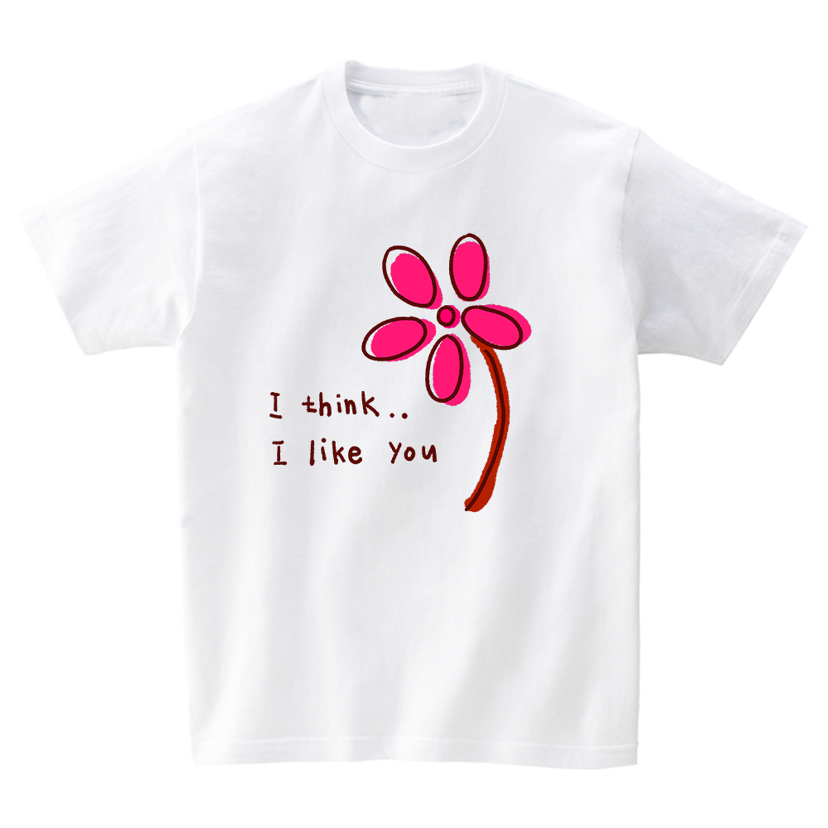 어썸어스(AWESOMEUS) I THINK I LIKE YOU T-SHIRTS_4COLOR