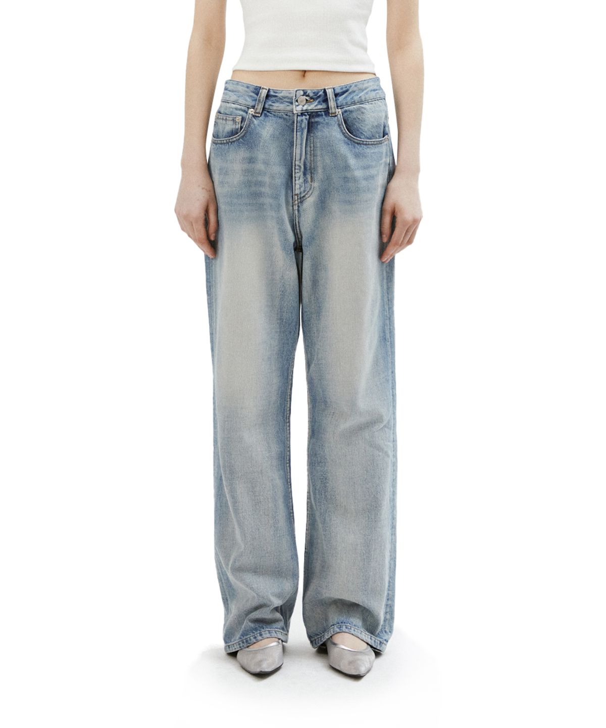 쓰리투에이티(THREE TO EIGHTY) REGULAR FIT JEANS
