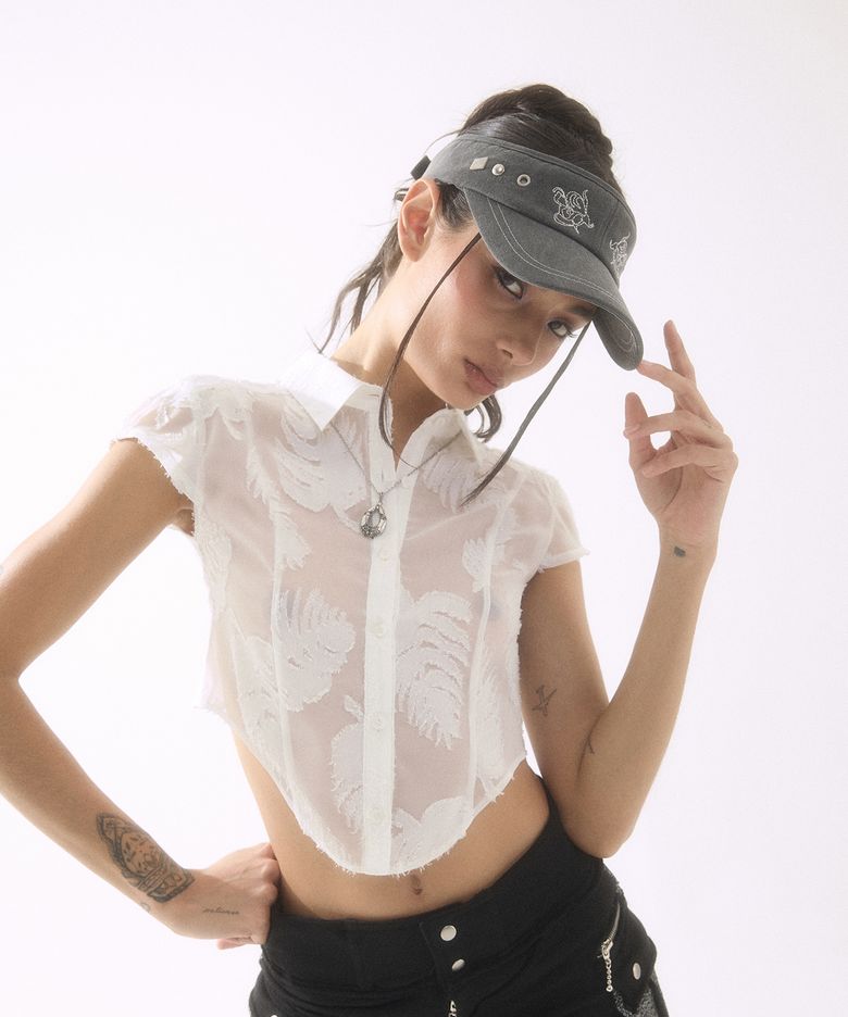 Stud Sun Visor Charcoal