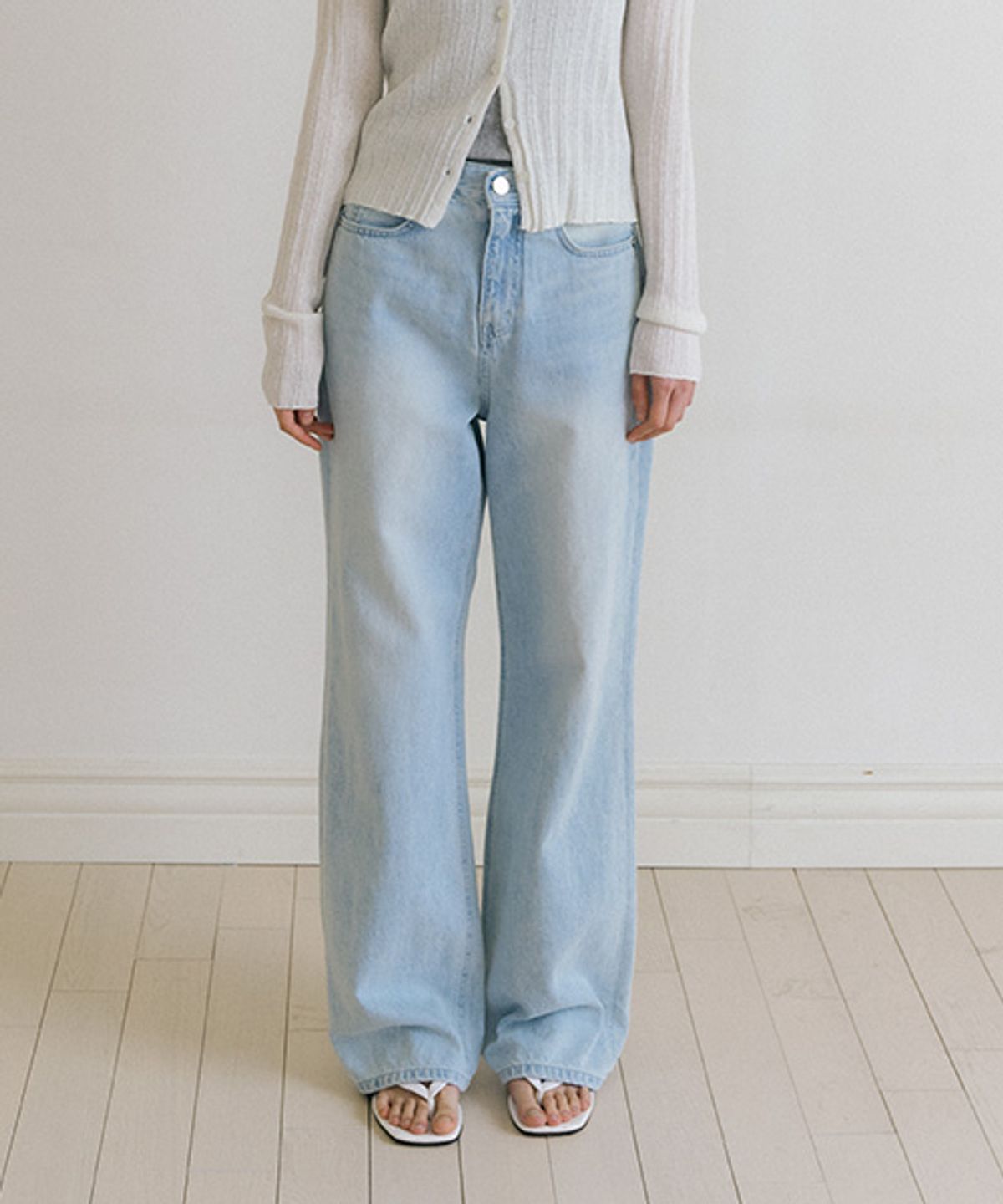 링서울(LINGSEOUL) relaxed washing denim pants