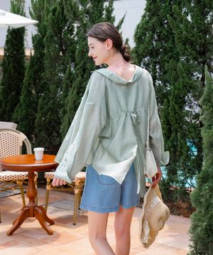 시스루백리본블라우스 (PBDM-WBLW005)