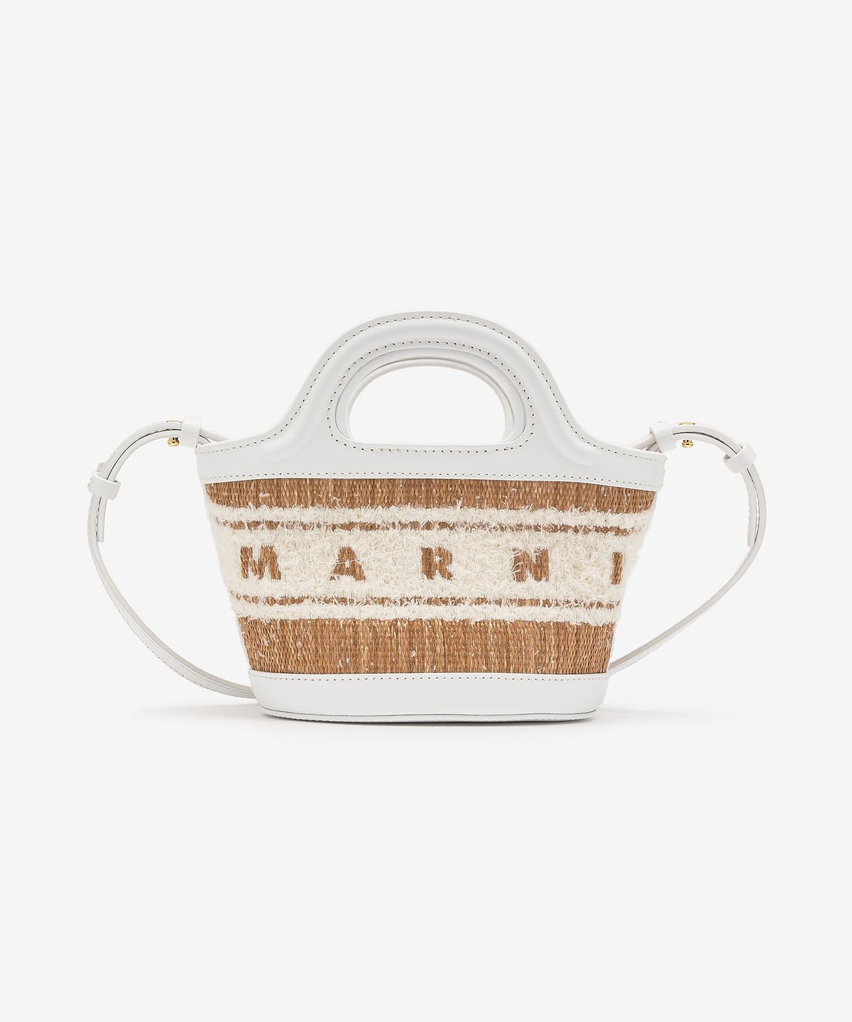 마르니(MARNI) 마이크로 트로피칼리아 토트백 - 에크루:화이트 / BMMP0096L5P7945ZO822