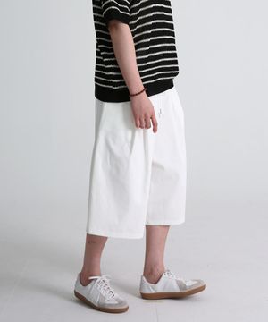 시티보이 투턱 버뮤다 밴딩팬츠 화이트