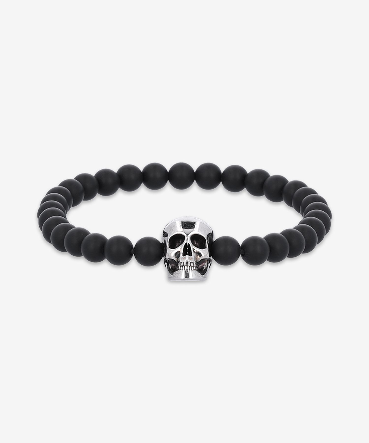 ブレスレット alexander mcqueen FW24 SKULL BRACELET (706979 1AAIX1010) Skull-fastening detail bracelet