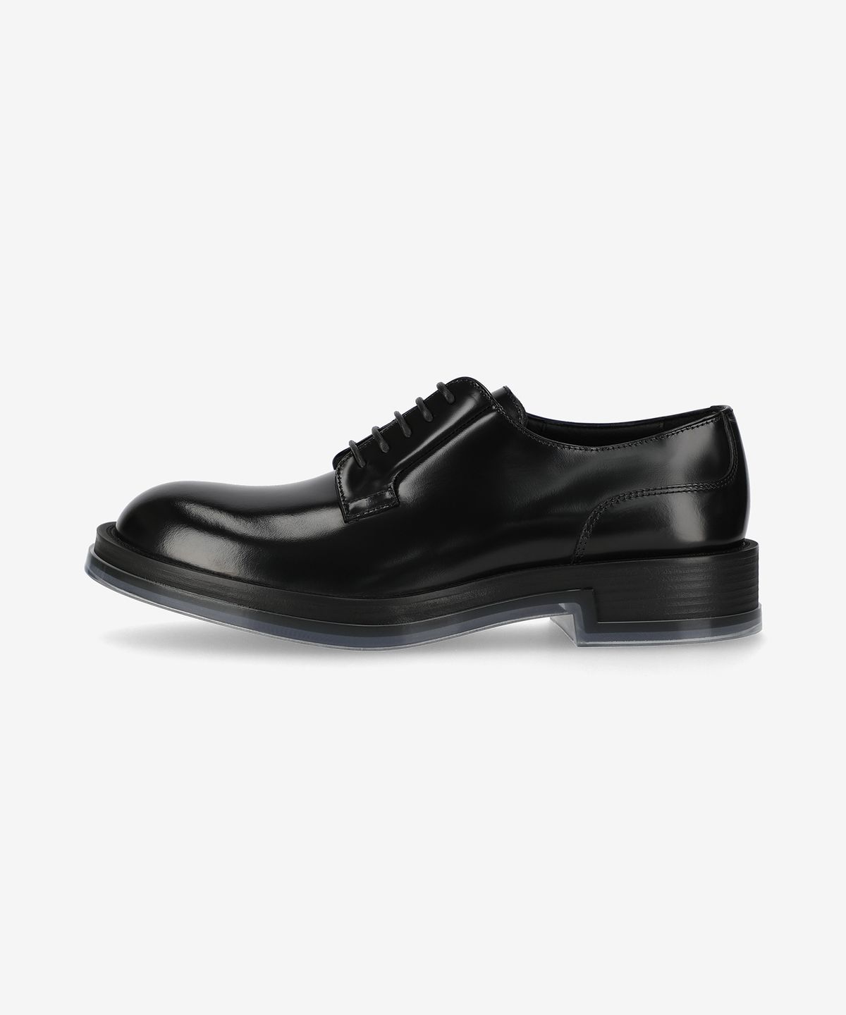 알렉산더 맥퀸(ALEXANDER McQUEEN) 플로트 가죽 더비 슈즈 - 블랙 / 794478WIFW11256