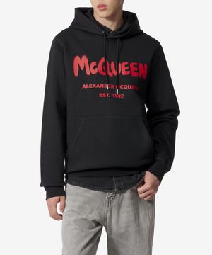 레드 그래피티 후드 - 블랙 / 688715QTAAB0509