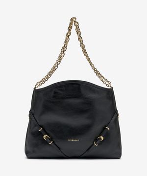 미디움 부아유 체인 레더 숄더백 - 블랙 / BB50Y4B1KR001