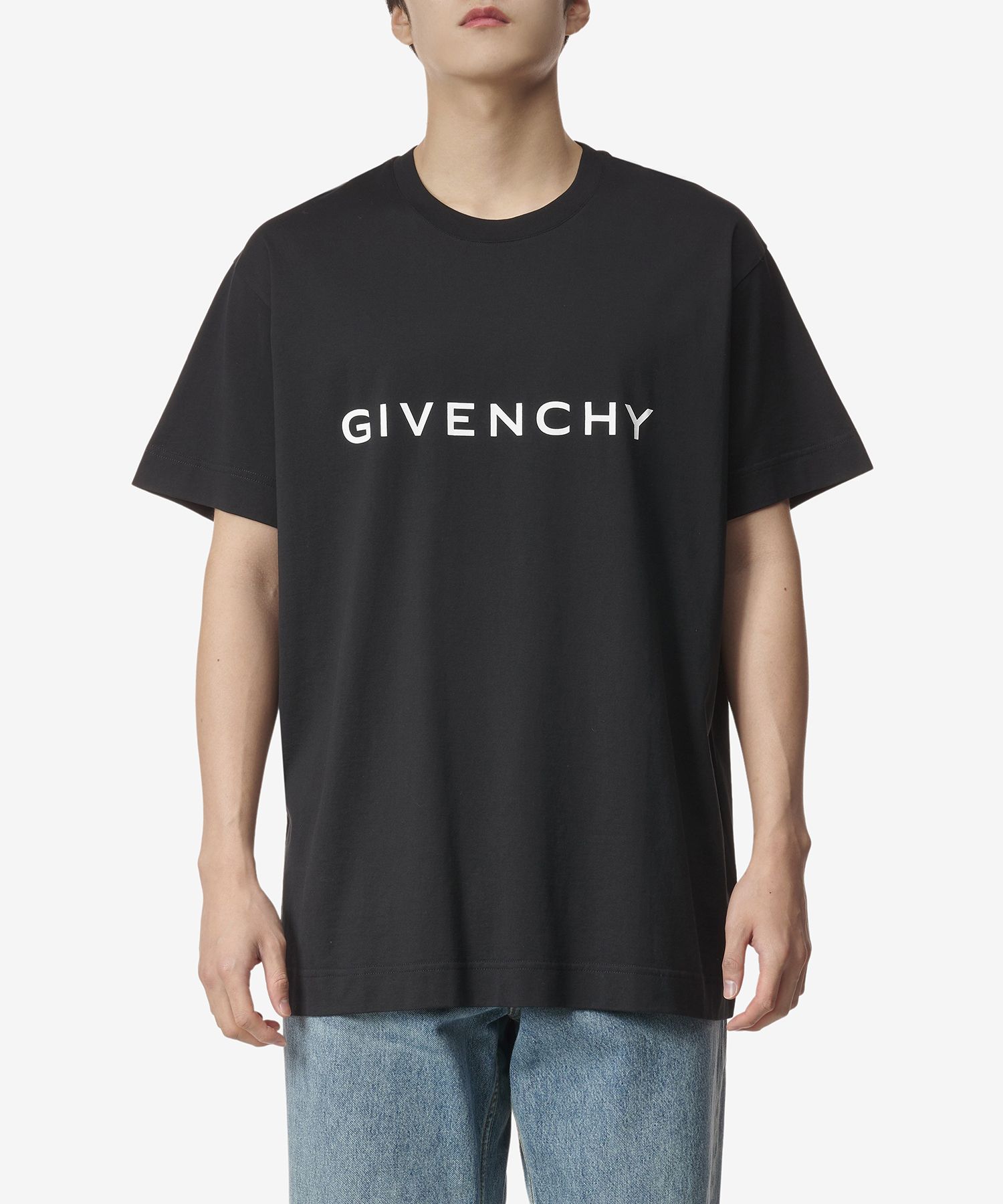 Tシャツ・カットソー *GIVENCHY* AKITAPE COTTON OVERFIT HALF SLEEVE T-SHIRT BLACK MUSINSA | GIVENCHY AKITAPE COTTON OVERFIT HALF SLEEVE T