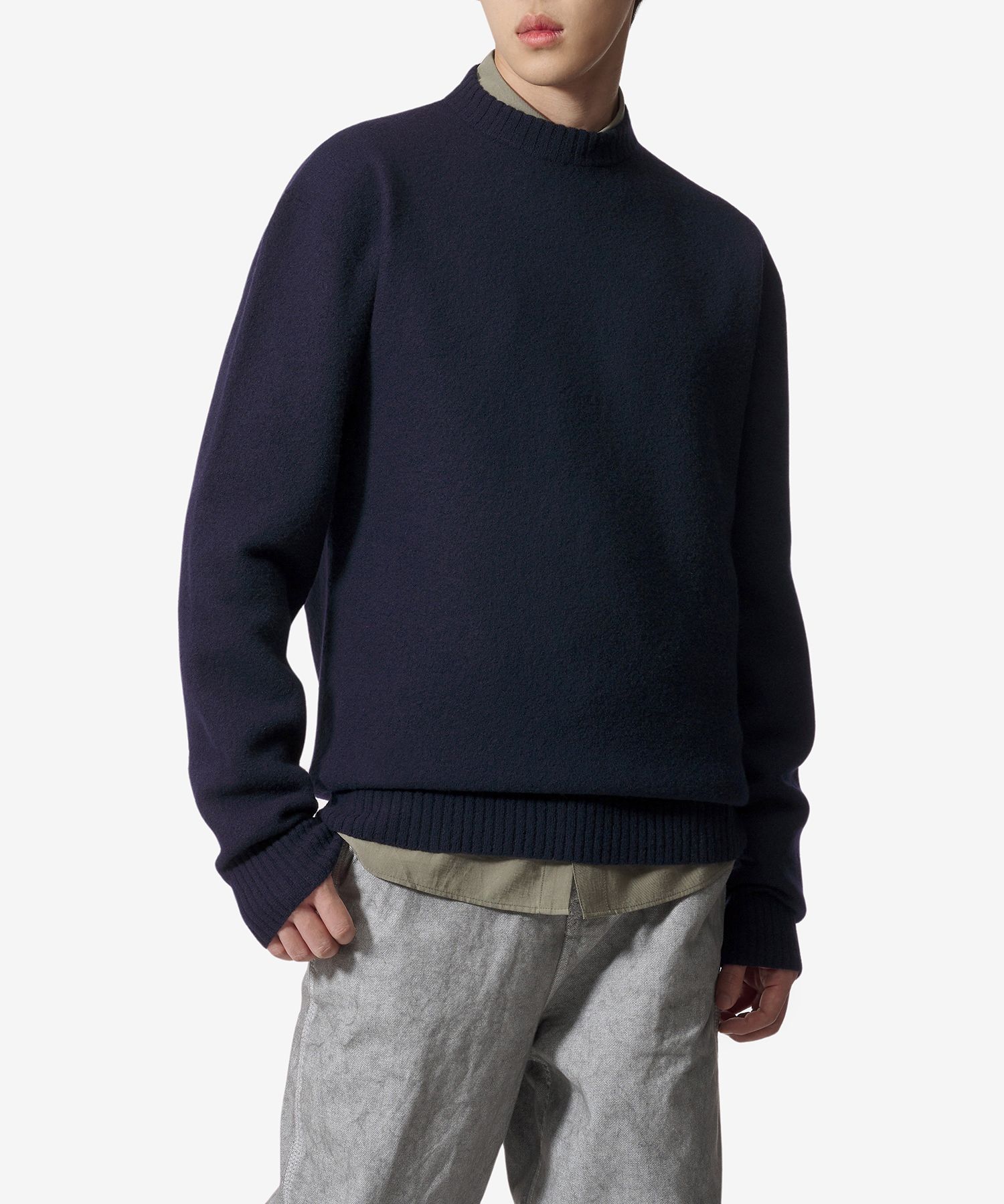 MUSINSA公式 | JIL SANDER クルーネックニット - ミッドナイト