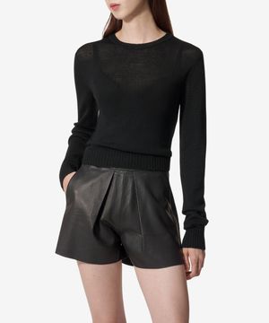 롱 슬리브 니트 - 블랙 / J40GP0045J14524001