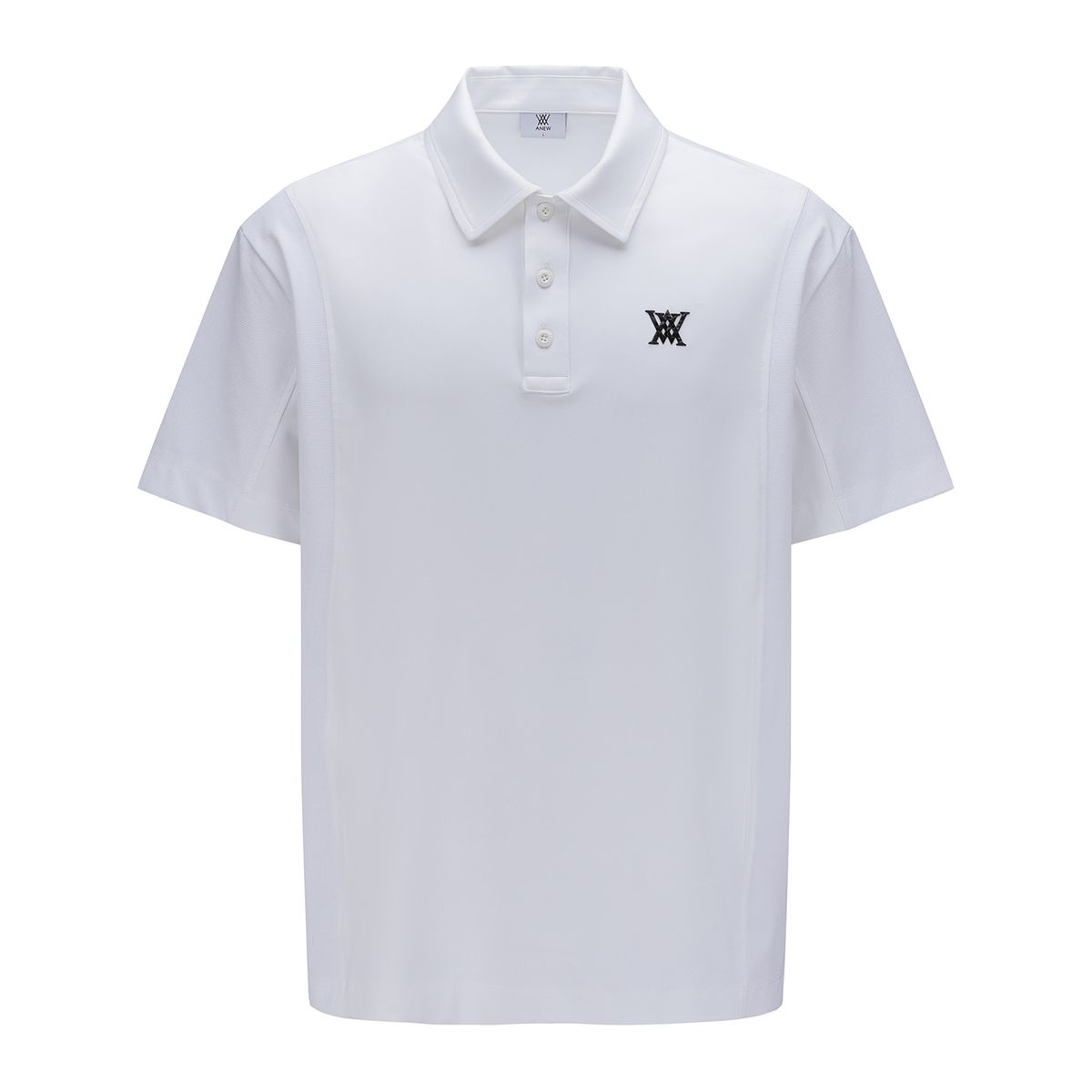 어뉴골프(ANEW GOLF) MEN SIDE FABRIC BLOCK SHORT T-SHIRT_WH