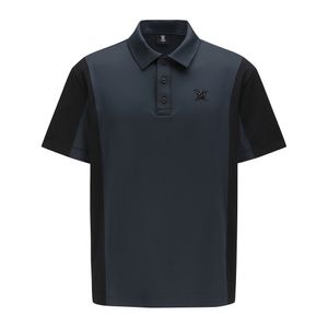 MEN SIDE FABRIC BLOCK SHORT T-SHIRT_DG