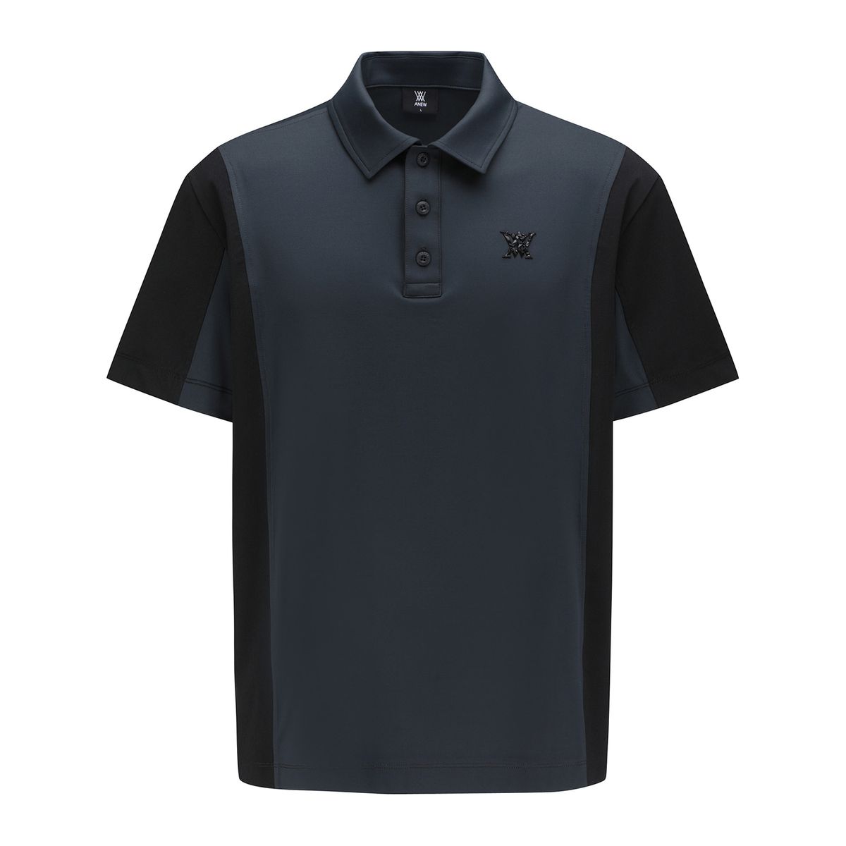 어뉴골프(ANEW GOLF) MEN SIDE FABRIC BLOCK SHORT T-SHIRT_DG
