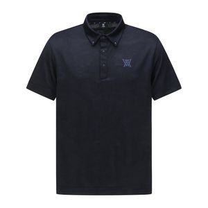 MEN JACQUARD COLLAR SHORT T-SHIRT_NA