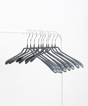 PVC 논슬립 정장 옷걸이 30개 [그레이]
