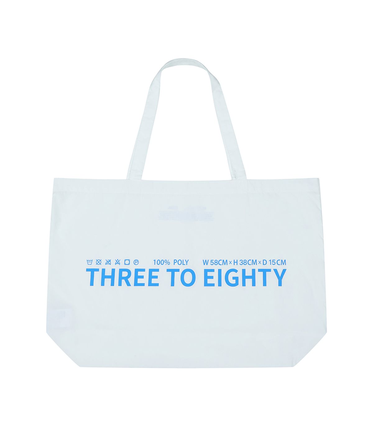 쓰리투에이티(THREE TO EIGHTY) BIG LOGO ECO BAG (WHITE)