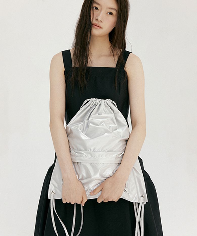 string backpack-silver