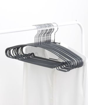 PVC 논슬립 슬림 옷걸이 20개 [그레이]