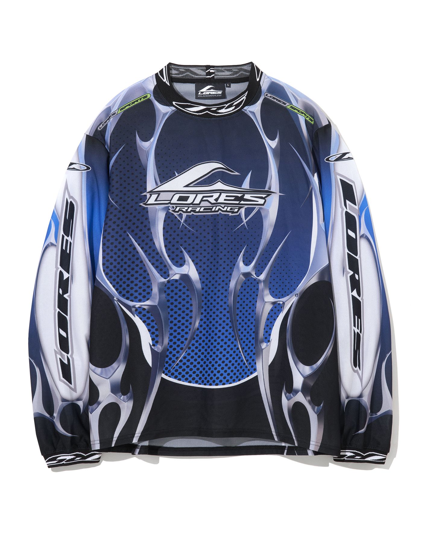 人気 ☆LORES☆ GUCCIMAZE MOTOCROSS JERSEY MUSINSA | LORES Guccimaze Motocross Jersey - Blue