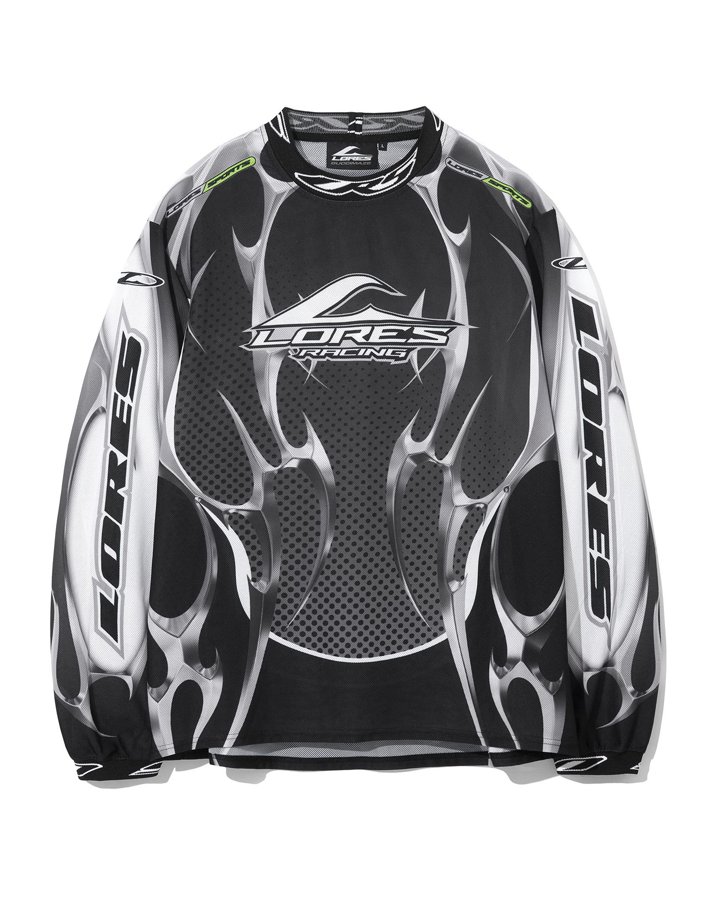 人気 ☆LORES☆ GUCCIMAZE MOTOCROSS JERSEY MUSINSA | LORES Guccimaze Motocross Jersey - Black
