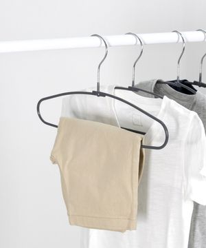 PVC 논슬립 어린이 옷걸이 20개 [그레이]