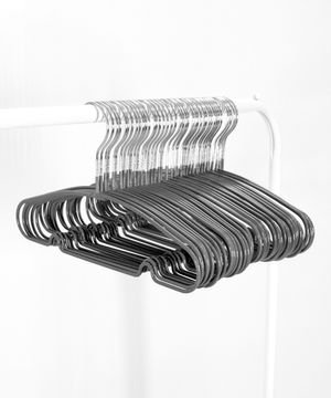 PVC 논슬립 어린이 옷걸이 60개 [그레이]