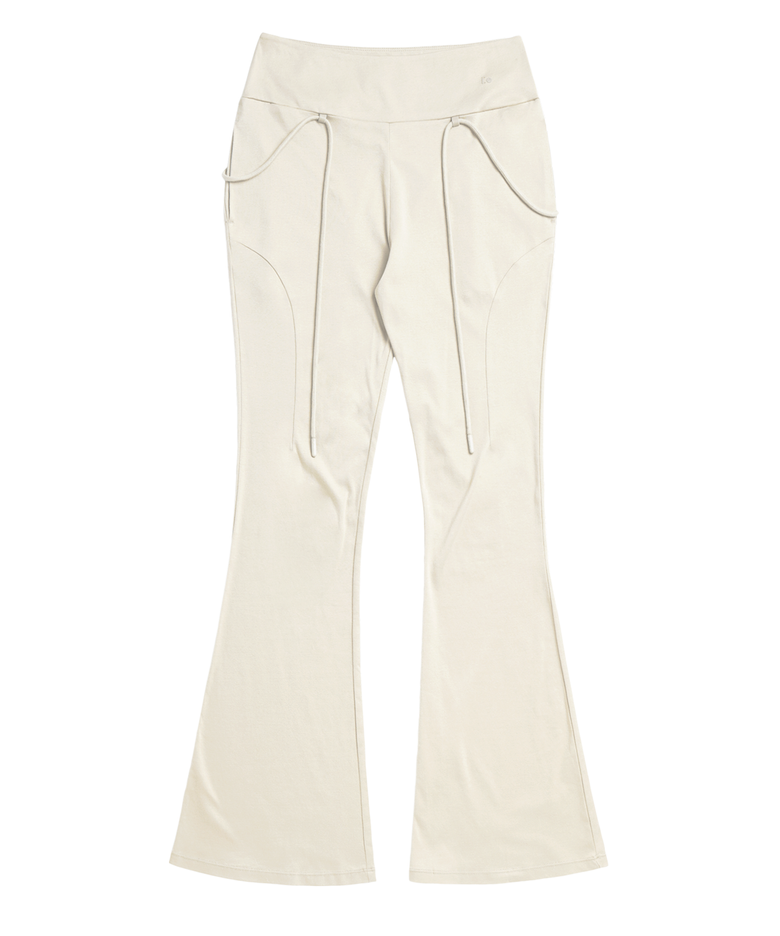 i:e Fluid Bootcut Pant 01 / Ivory