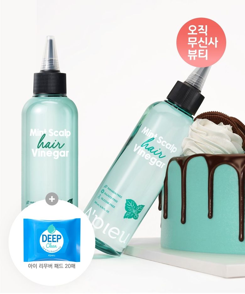 [2개] 민트 스칼프 헤어 식초 200ml*2