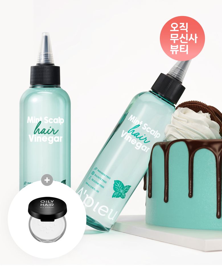 [2개] 민트 스칼프 헤어 식초 200ml*2